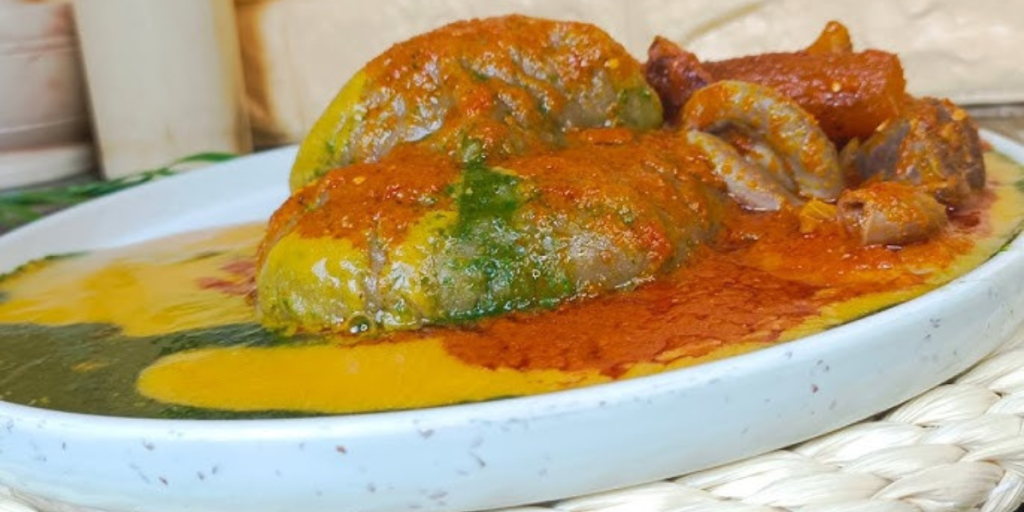 Amala and Ewedu